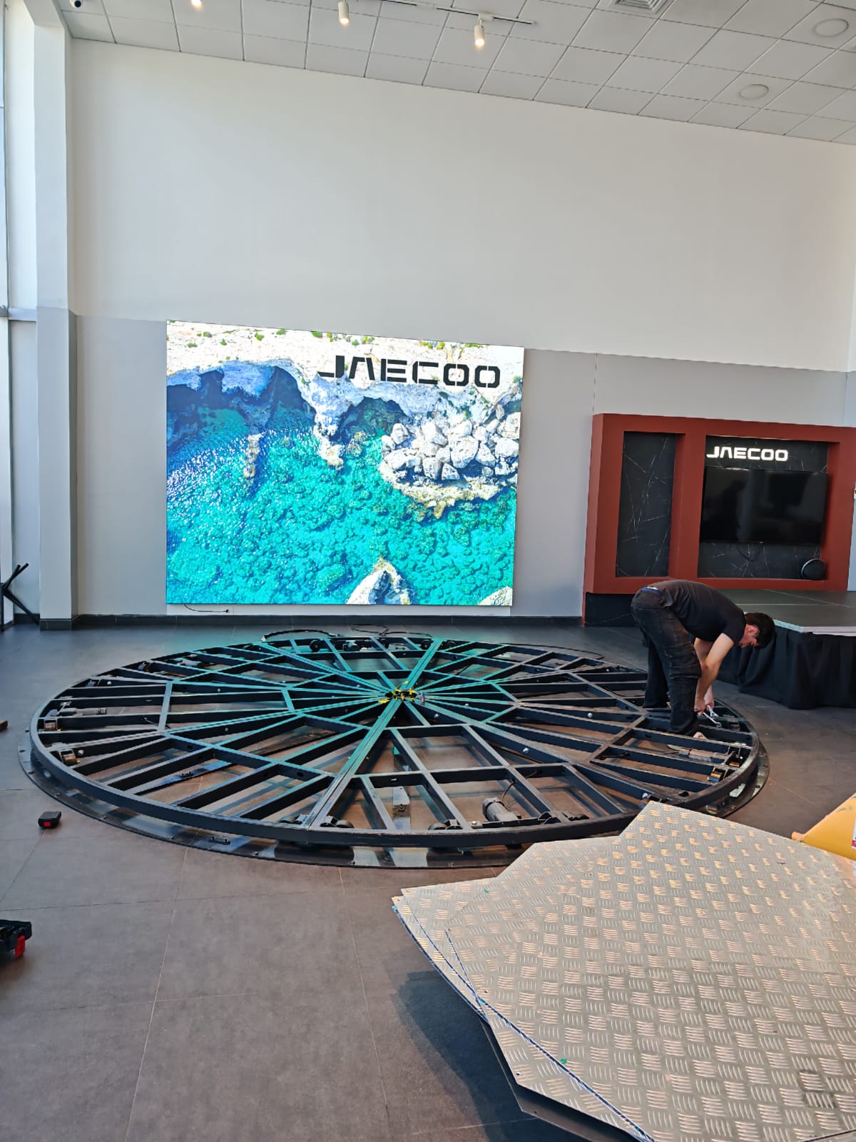 Plataforma giratoria - instalación 3